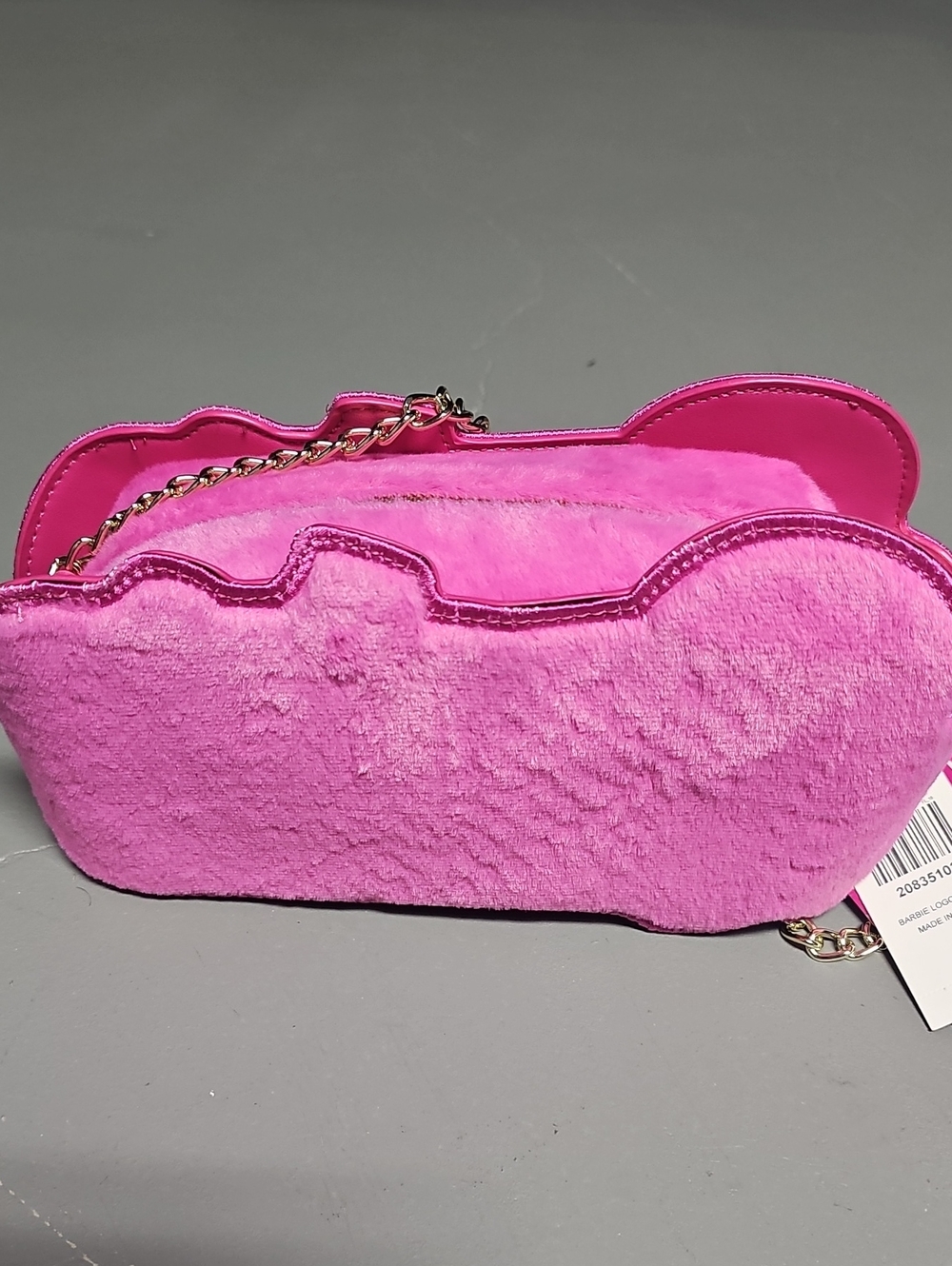Barbie The Movie NWT Pink Barbie Logo XBody Plush Bag Limited Edition - Picture 6 of 11